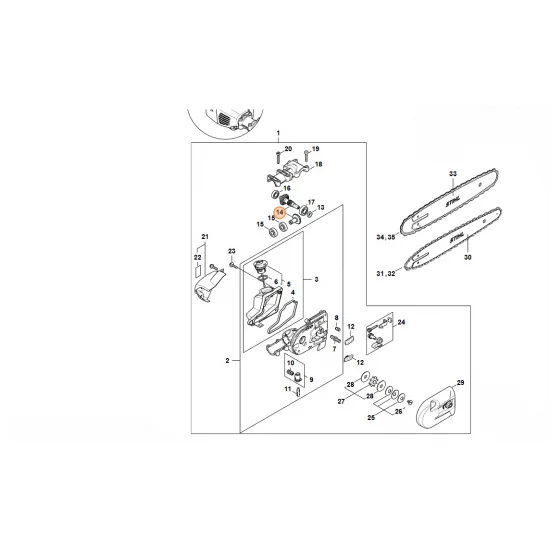STIHL  Zestaw zębnika 1,27 4138 640 7302
